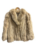 Vintage Saga Brown Mink Striped Fur Coat