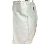 Prada Leather Tote Bag Beige/Ivory