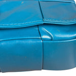 Bottega Veneta Cyan Leather Cassete Bag