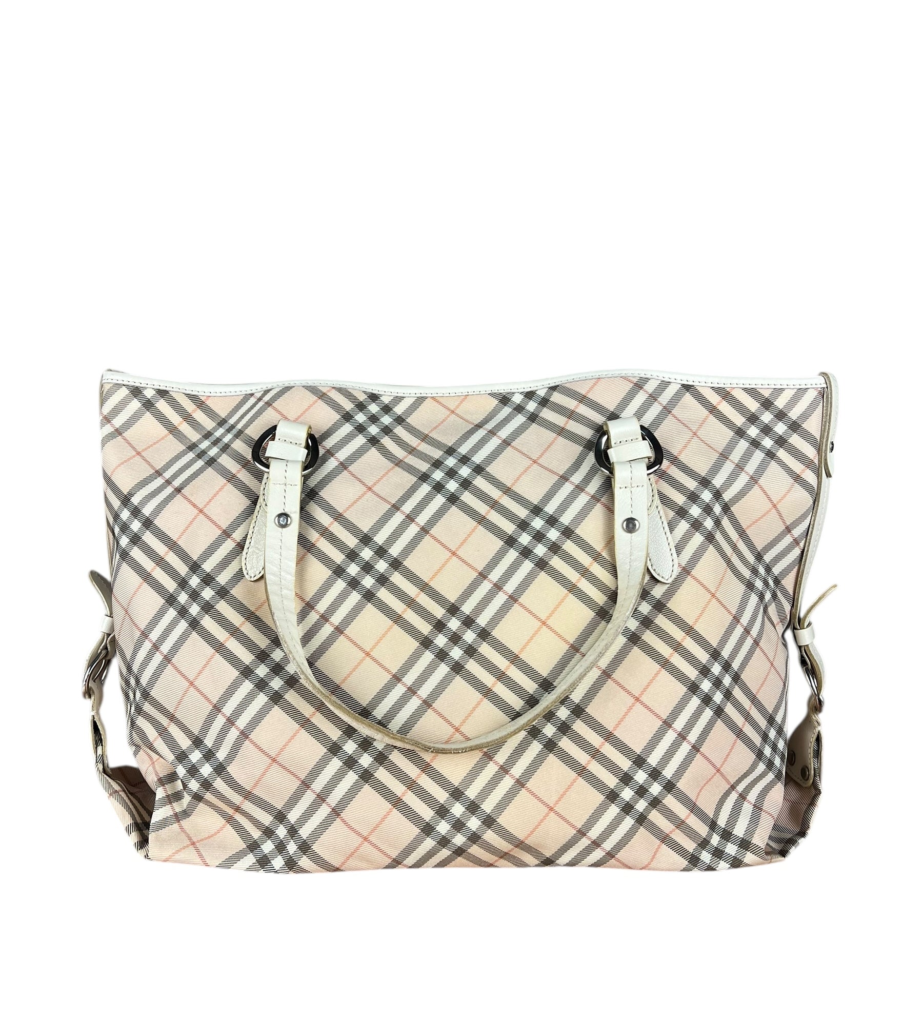 Burberry Nova Check Buckle Tote Bag