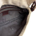 Fendi FF Canvas Baguette