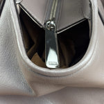 Coach Putty Grey Leather Taylor Eyelet Caryall Shoulder Bag