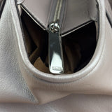 Coach Putty Grey Leather Taylor Eyelet Caryall Shoulder Bag