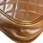 Chanel Brown Quilted Leather Flap Chain Messenger Bag