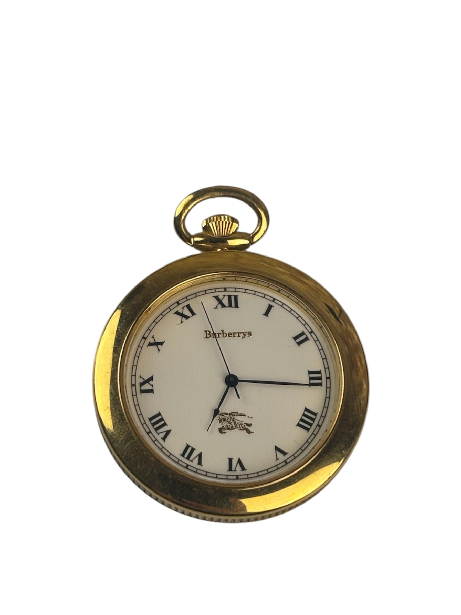 Burberry's Vintage White Roman Numeral Pocket watch