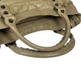 Balenciaga Olive Lambskin Velo Moto Two-Way Bag