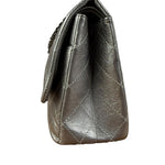 Chanel Metallic Silver Leather Reissue Double Flap Shoulder Bag 2.55 2005