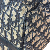 Christian Dior Vintage Navy Trotter Boston Bag