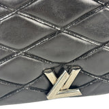 Louis Vuitton Black Quilted Lambskin Chain Flap Bag