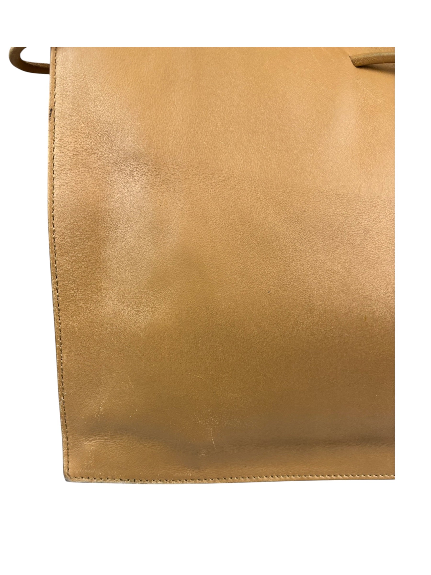 Gucci Beige Leather Balthus Drawstring Tote Bag