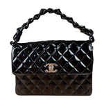 Chanel Vintage Black Quilted Leather Flap Bag 1996