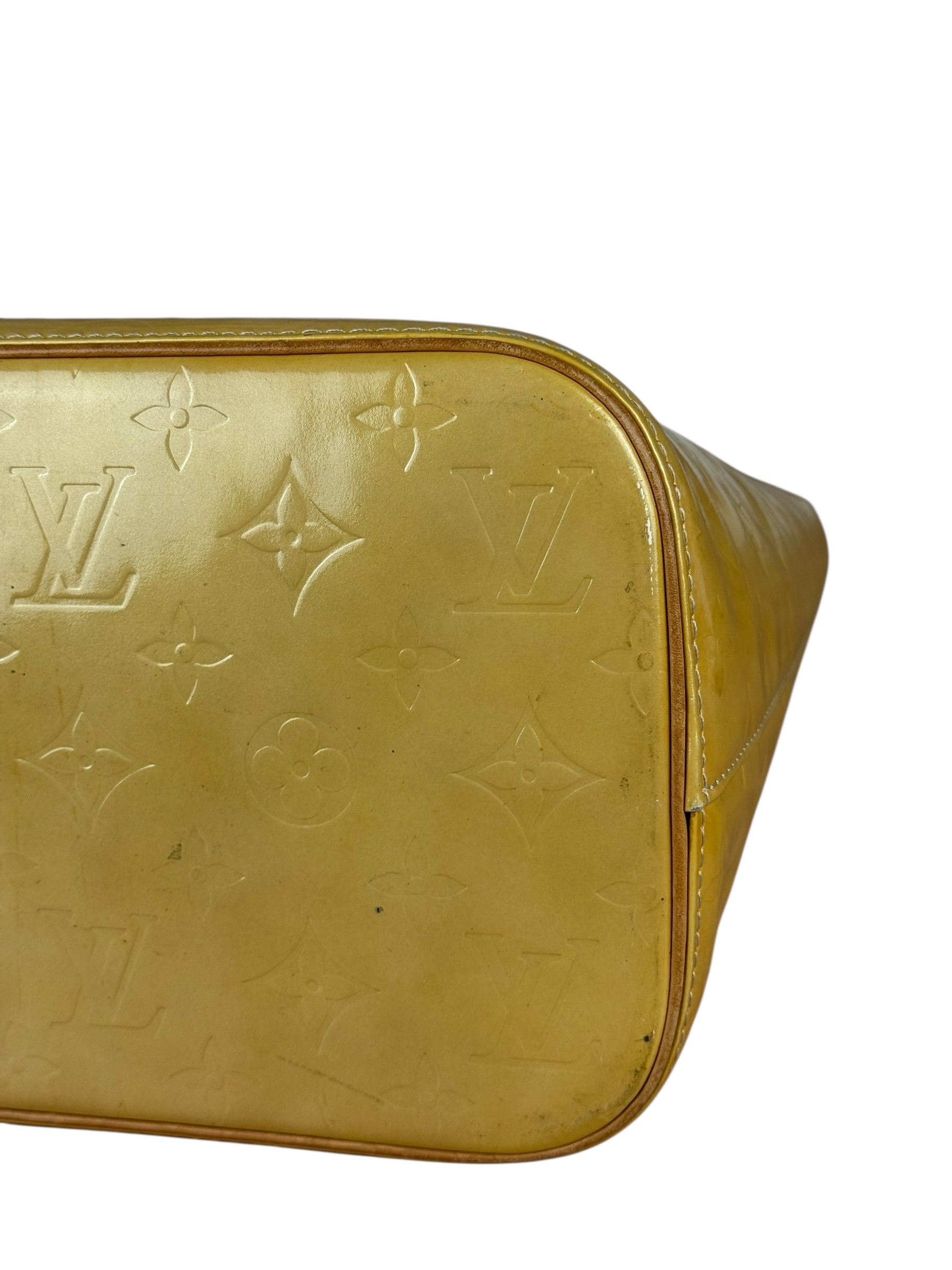 Louis Vuitton Monogram Vernis Houston Yellow