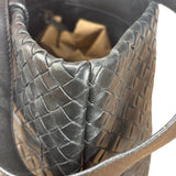 Bottega Veneta Black Intrecciato weave Shoulder bag