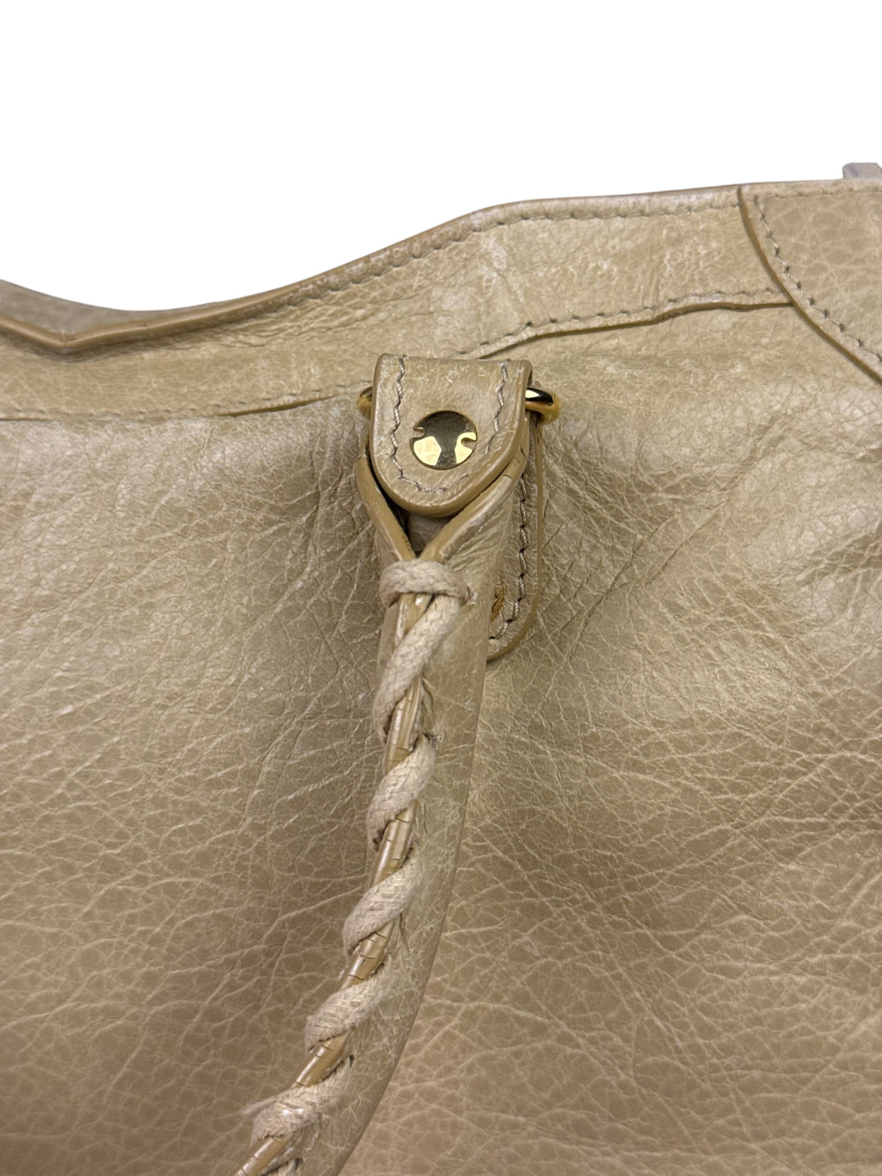 Balenciaga Beige Leather Le City Small Two-Way Bag