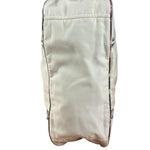 Prada White Tessuto Nylon Leather Trim Shoulder Bag