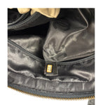Chanel Vintage Black Leather Wild Stitch Bowler Handbag 2001