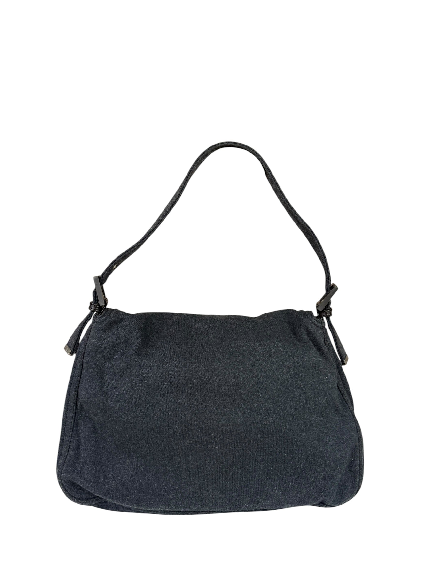 Fendi Grey Wool Mamma Baguette