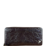 Vivienne Westwood Brown Leather Logo Zippy Wallet
