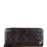 Vivienne Westwood Brown Leather Logo Zippy Wallet