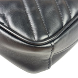 Gucci Black Leather Vertical Marmont Phone Crossbody Bag