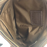 Coach Brown Leather Trim Signature Canvas Tote Bag
