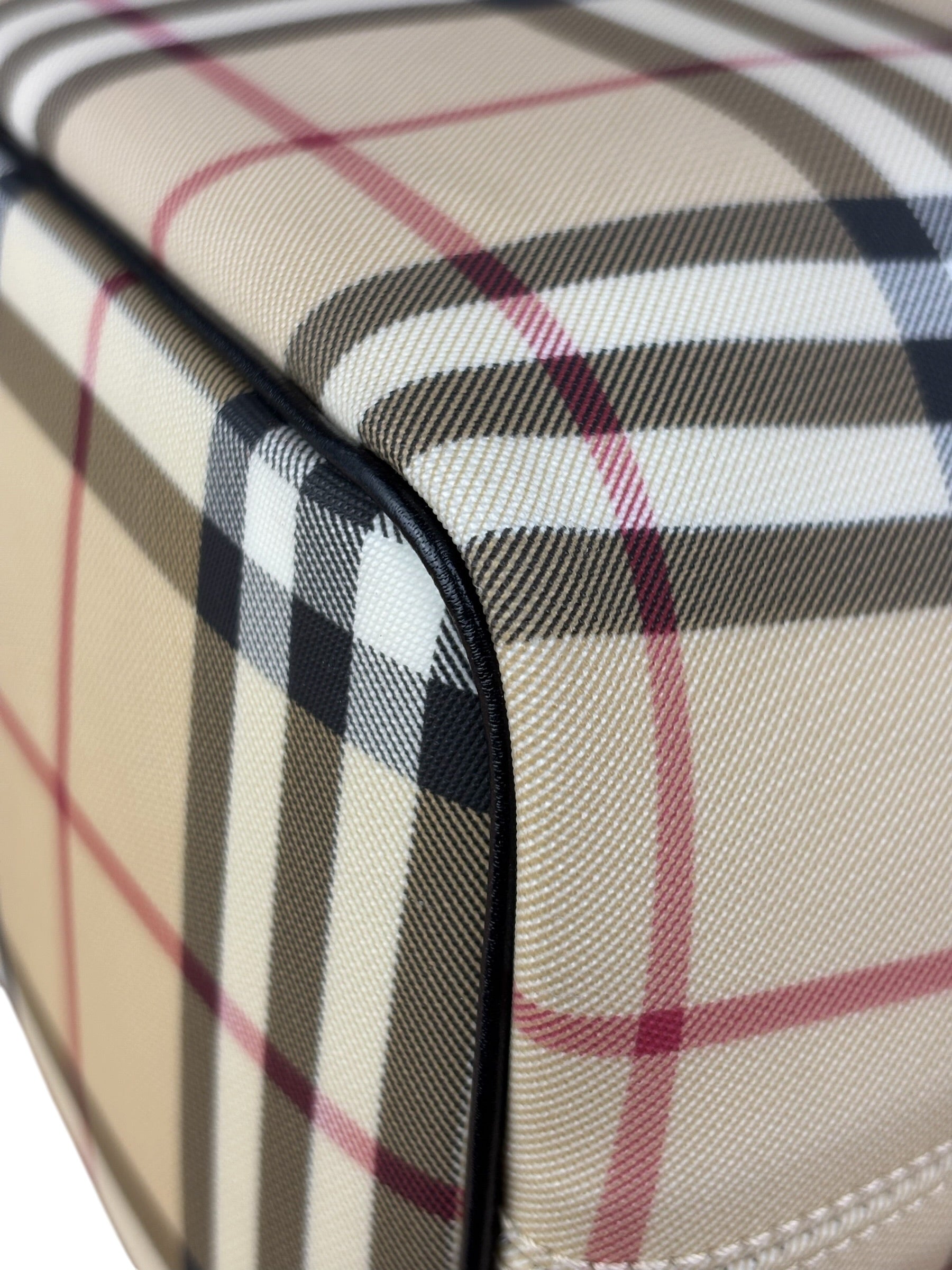 Burberry Bicolor Canvas House Check Tote Bag