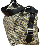Chanel Black/Beige Tweed Clover Hobo Shoulder Bag '05-'06