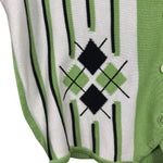 Burberry Striped Button-Up Sweater Vest