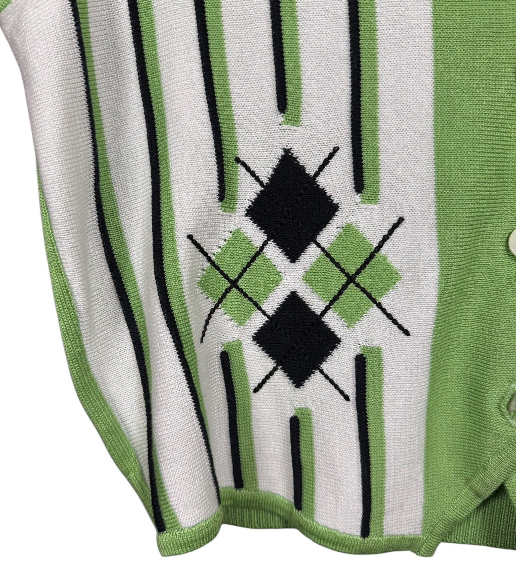 Burberry Striped Button-Up Sweater Vest