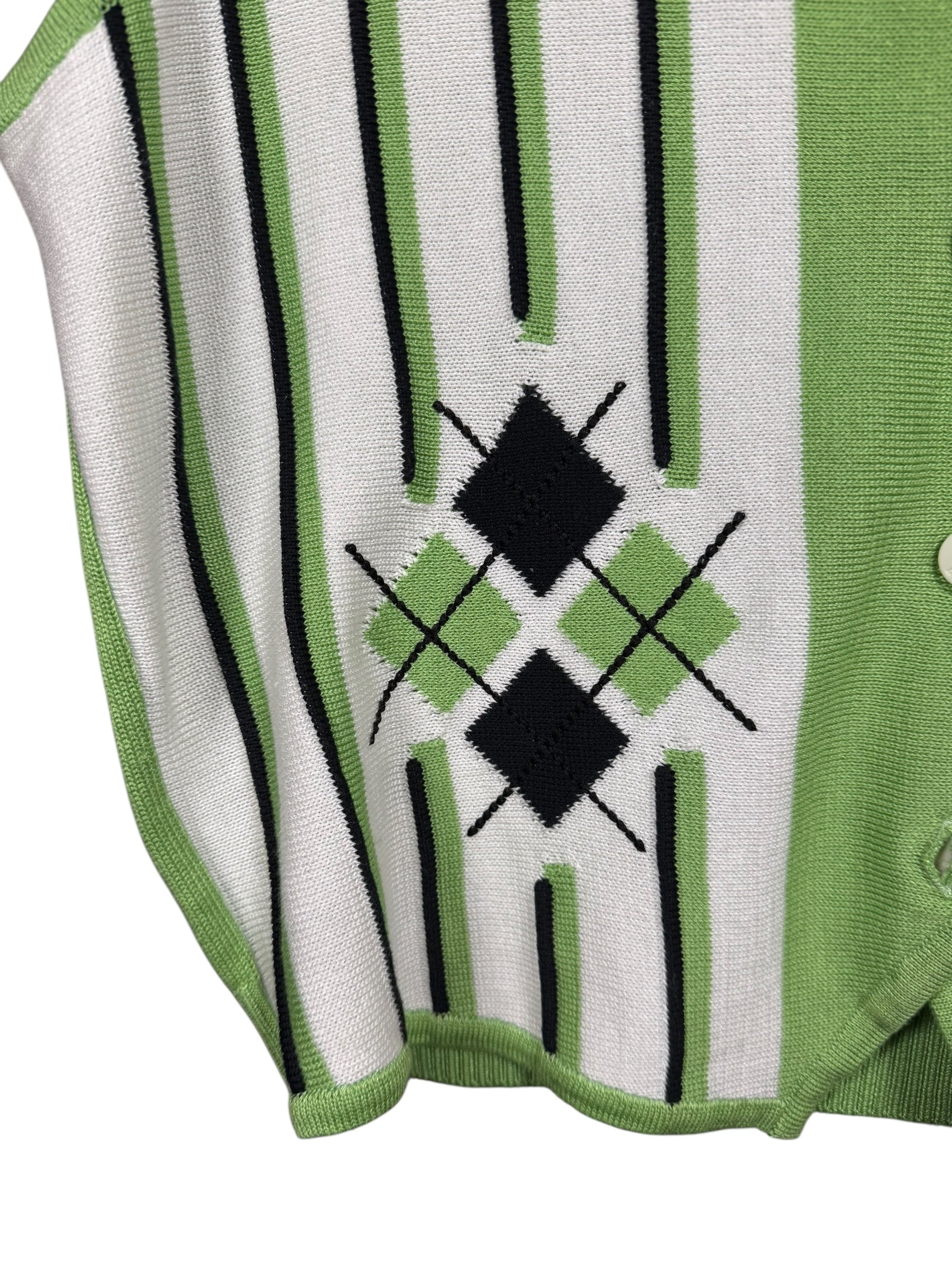 Burberry Striped Button-Up Sweater Vest