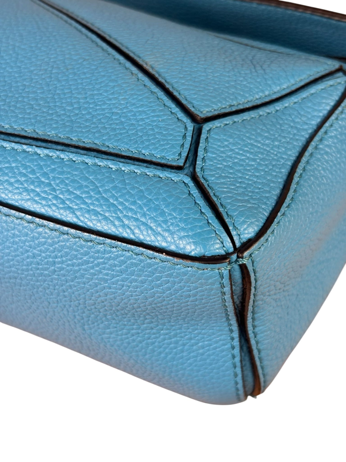Loewe Blue Leather Puzzled Small Two-Way Bag