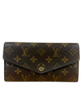 Louis Vuitton Monogram Sarah Flap Long Wallet