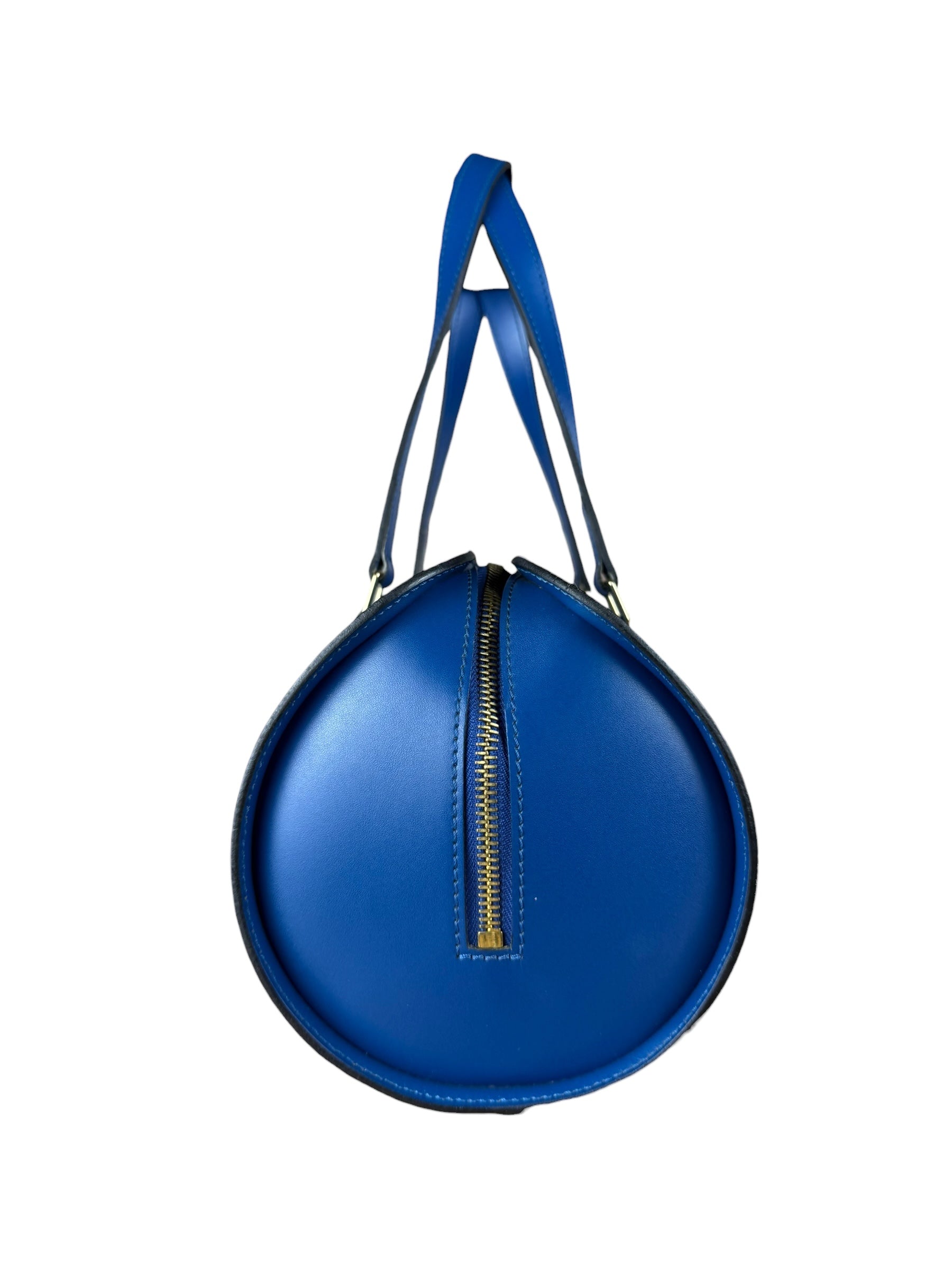 Louis Vuitton Blue Epi Soufflot Handbag