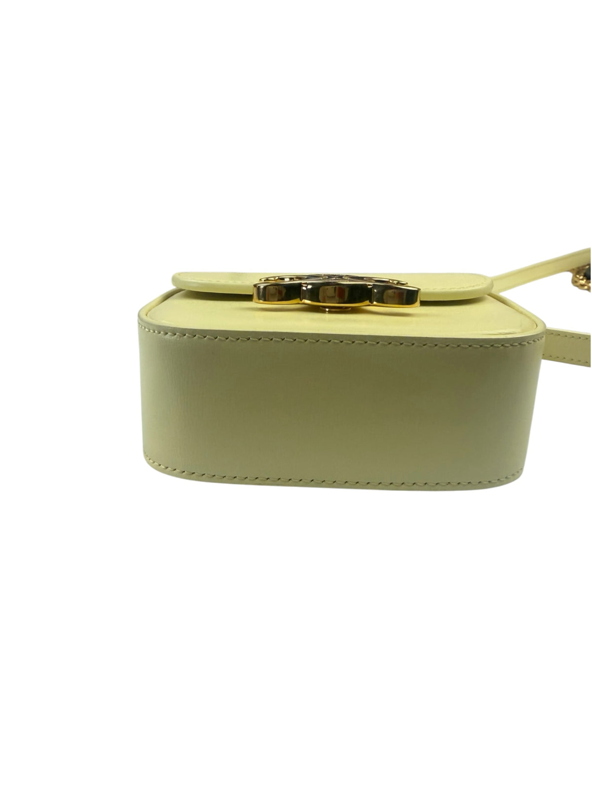 Celine Light Yellow Nano Triomphe Crossbody Bag
