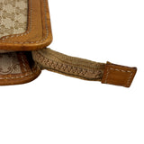 Celine Brown Leather Macadam Pouch
