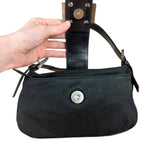Fendi Mini Baguette Neoprene Black