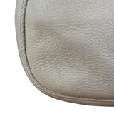 Christian Dior White Leather Gaucho Double Saddle Shoulder Bag