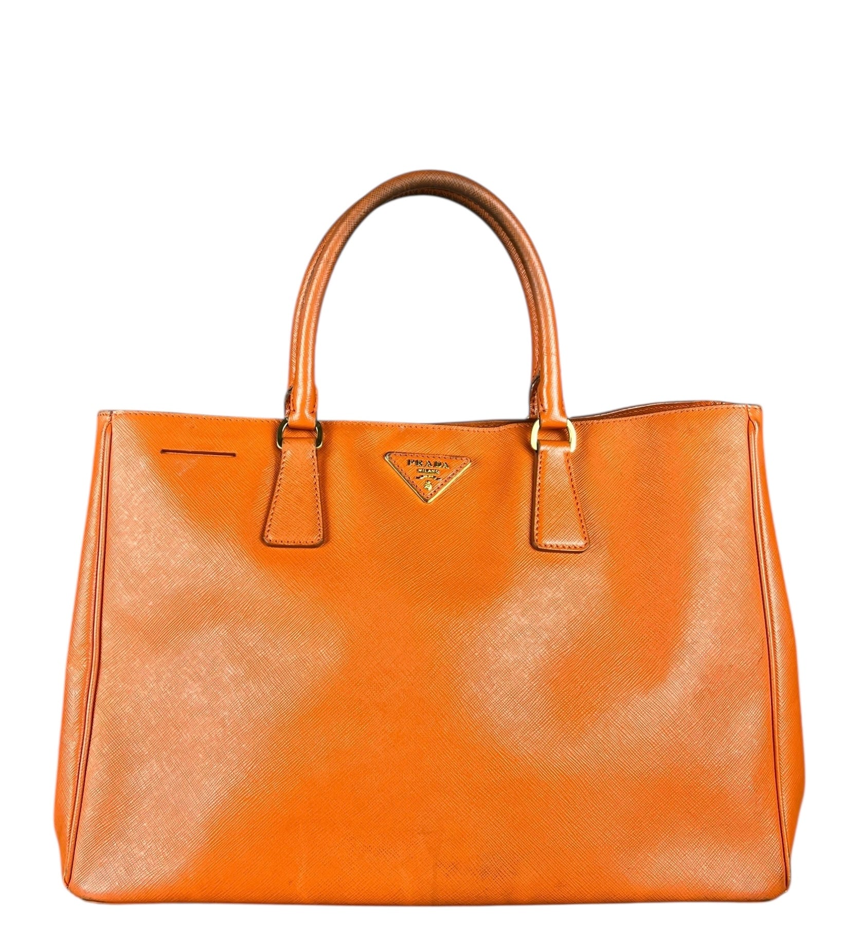 Prada Saffiano Lux Tote Orange