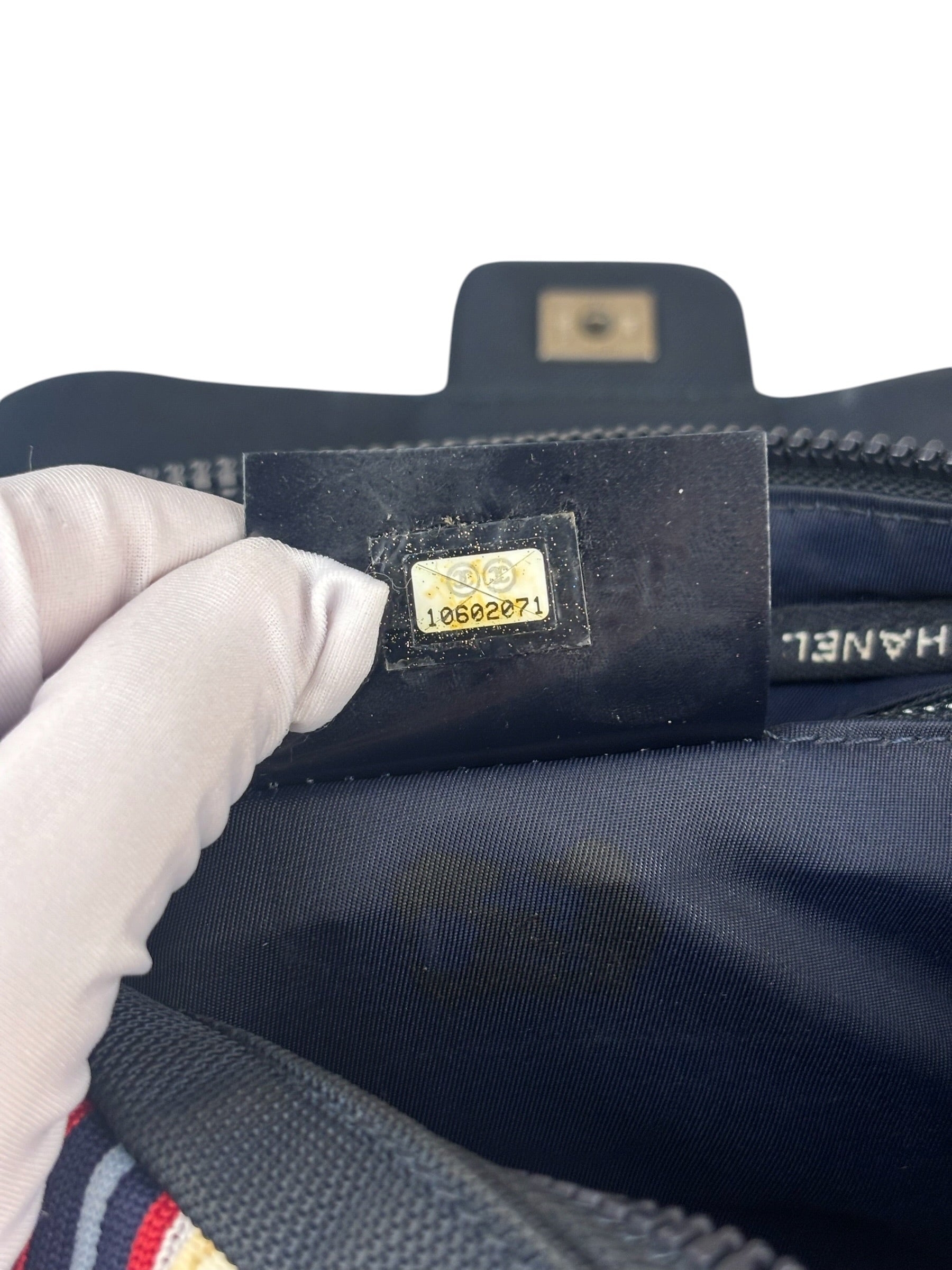 Chanel Navy Cloth Sport Line Shoulder Bag 2005
