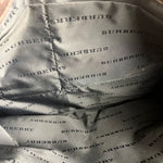 Burberry Leather Trim Nova Check Tote Bag