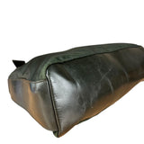 Prada Shoulder Bag Green Canvas Strap