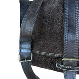 John Varvatos Suede Messenger Bag