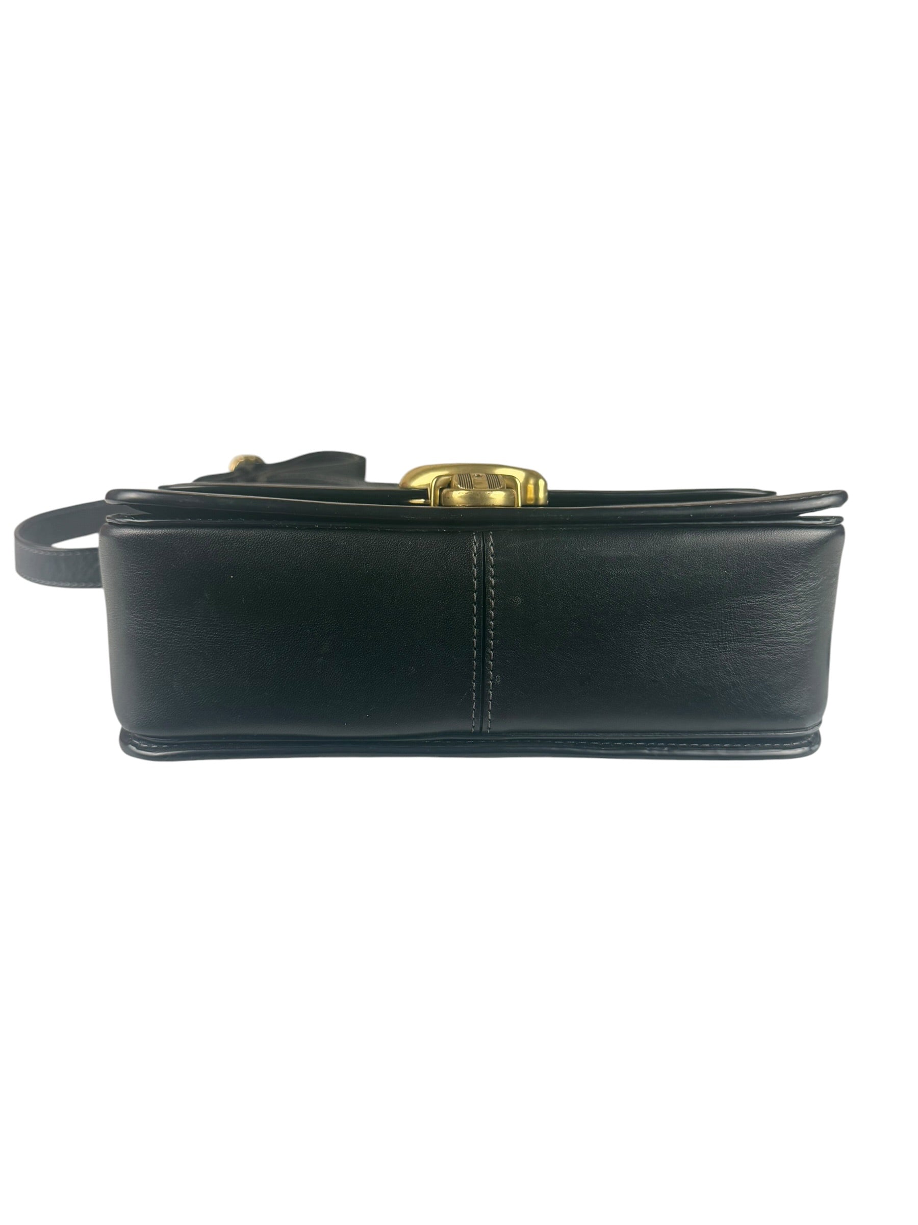 Coach Black Leather Studio Shoulder Bag