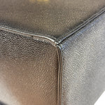 Chanel Black Caviar Leather Vanity Train Case 1995