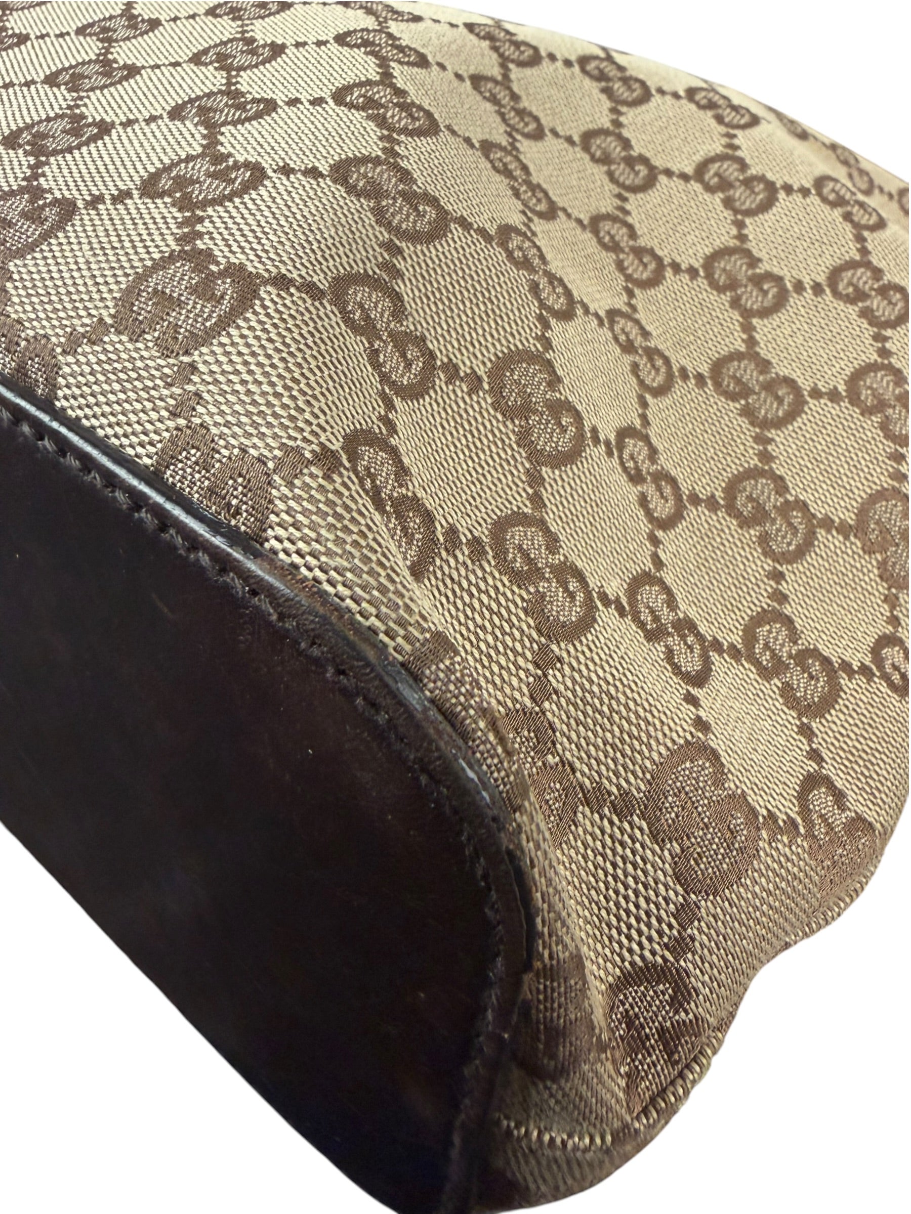 Gucci Brown GG Canvas Hobo Shoulder Bag