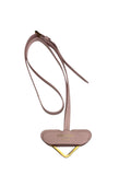 Prada Alabaster Saffiano Leather Key Holder