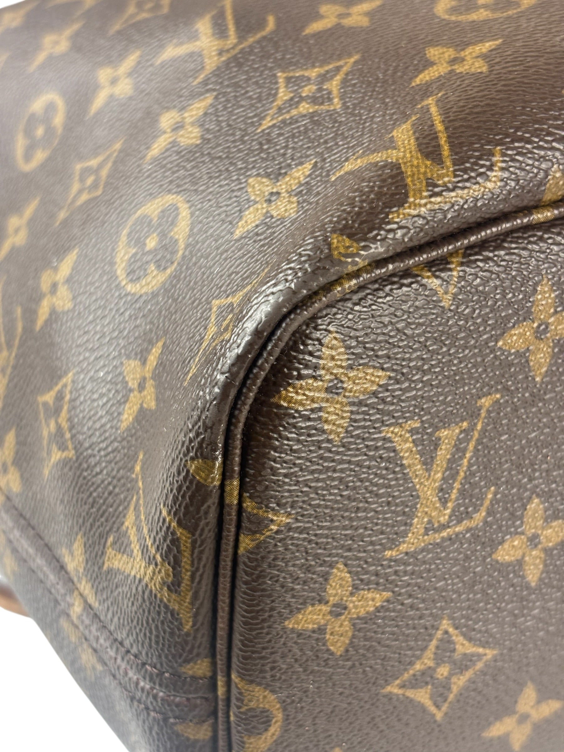 Louis Vuitton Monogram Neverful MM Pink Canvas-Lined Tote Bag