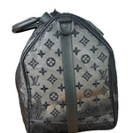 Louis Vuitton x Virgil Abloh Black Leather Trim Monogram Keepall 50
