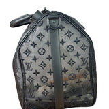 Louis Vuitton x Virgil Abloh Black Leather Trim Monogram Keepall 50