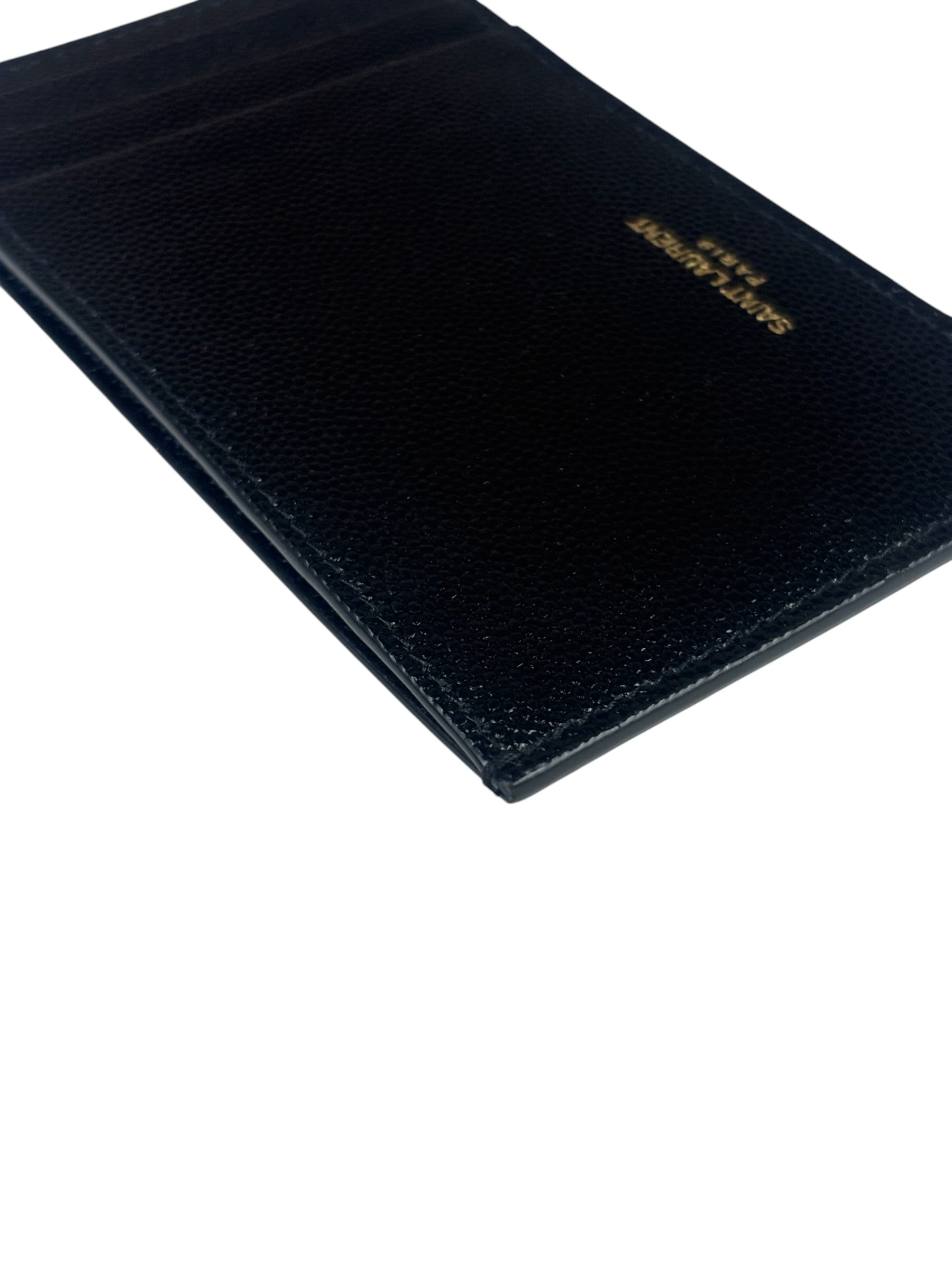 Yves Saint Laurent Black Leather Card Holder